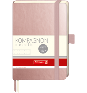 Brunnen Kompagnon Metallic Rosegold Dot (в точку) A6