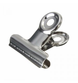 Зажим Bulldog серебристый 30 мм