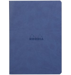 Rhodia Rhodiarama тетрадь на сшивке, сапфировый (в точку)  A5
