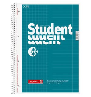 Тетрадь Brunnen Student клетка + линейка А4
