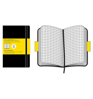 Записная книжка Moleskine Classic Soft (в клетку), Pocket, черная