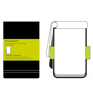 Блокнот Moleskine Reporter (нелинованная), Pocket, черная