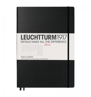 Leuchtturm1917 Еженедельник на 2016 год, неделя на развороте (вертикальный) Master