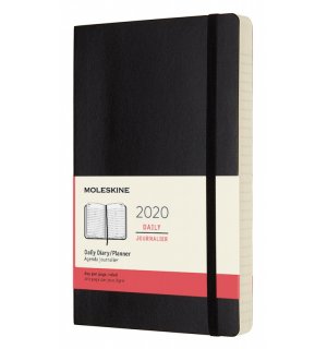 Ежедневник Moleskine Classic Soft (2020), Large, черный