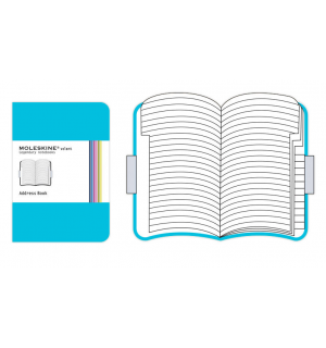Записная книжка Moleskine Volant (с алфавитом), Pocket, голубая