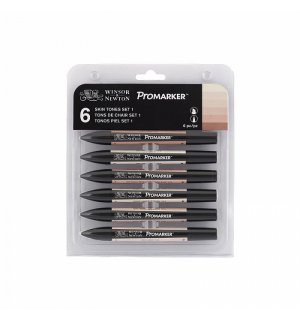 Winsor & Newton Promarker Набор маркеров 6 оттенки кожи (x6) 