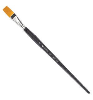 BRAUBERG ART CLASSIC Кисть художественная профессиональная синтетика жесткая, плоская, длинная ручка № 20