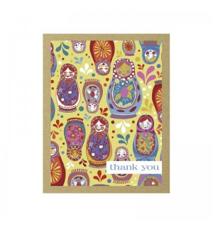 teNeues Подарочный набор открыток Thank you - Matryoshkas