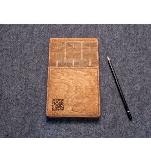 Дровосек Деревянный блокнот A6