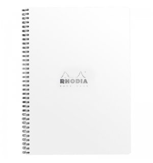 Rhodia Classic белая тетрадь на спирали (в клетку)  A4 