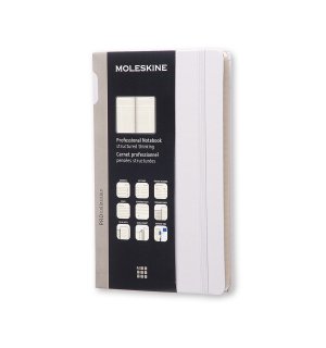 Записная книжка Moleskine Professional (в линейку), Large, серая