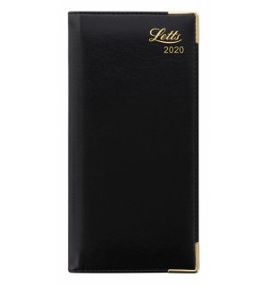 Letts Датированный еженедельник 2020 LEXICON A6, искусственная кожа, чёрный