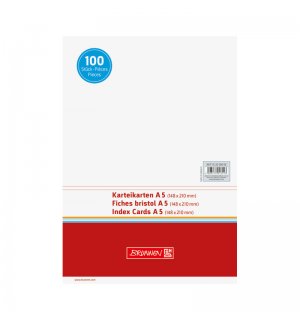 Brunnen Индексные карточки нелинованные A5