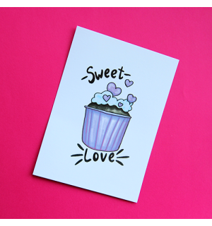 All Write Открытка почтовая Sweet love, A6