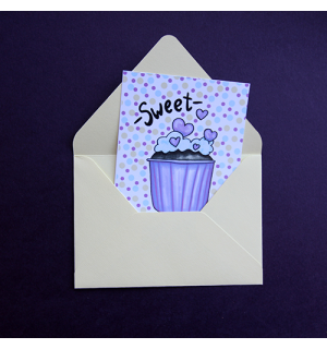 All Write Открытка почтовая Sweet love dot, A6