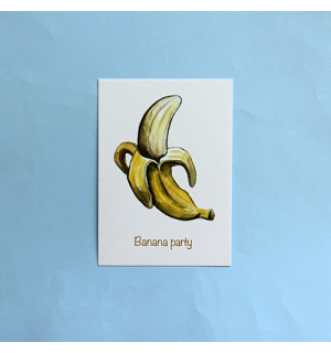 All Write Открытка почтовая Banana party, A6