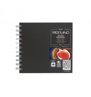 Fabriano Black Drawing Book 15х15 альбом для графики, квадратный