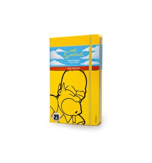 Записная книжка Moleskine The Simpsons (в линейку), Large, желтая
