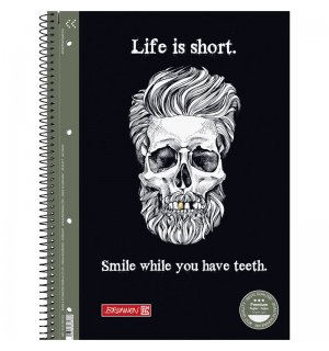 Тетрадь Brunnen Premium Life is short в клетку А4