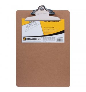 BRAUBERG Доска-планшет "Eco", с верхним прижимом бабочка, А4