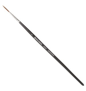 BRAUBERG ART CLASSIC Кисть художественная профессиональная синтетика мягкая, лайнер, короткая ручка №1