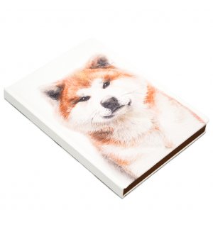 ЕжеWeeka Сиба-ину (записная книжка в клетку) A5