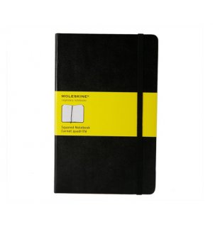 Записная книжка Moleskine Classic (в клетку), Large, черная