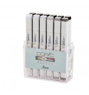 Copic Classic Набор маркеров 12 NG нейтральные серые цвета (x12)