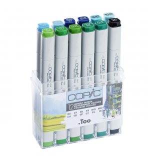Copic Classic Набор маркеров 12 цветов Пейзаж (x12)