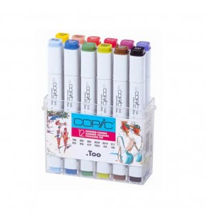 Copic Classic Набор маркеров 12 летних цветов (x12)