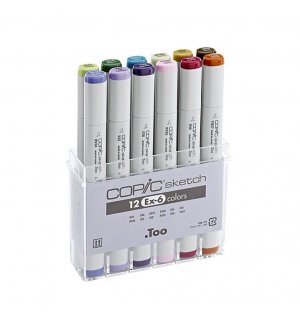 Copic Sketch Набор маркеров EX-6 (x12)