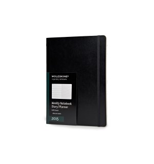 Еженедельник Moleskine Classic Soft (2015), XLarge, черный