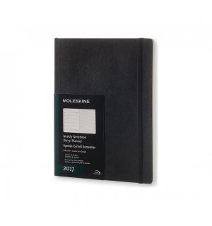 Еженедельник Moleskine Classic Soft (2017), XLarge, черный