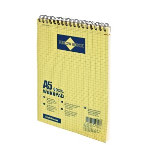 Erich Krause Yellow Block A5 Workpad (спираль по короткой стороне)