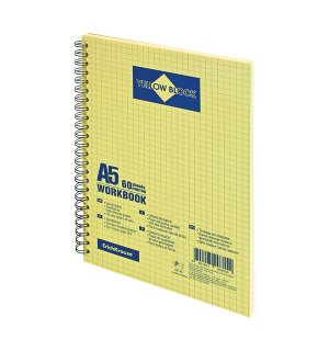 Erich Krause Yellow Block A5 Workbook (спираль по длинной стороне)