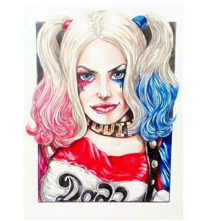 Harley Quinn №1. Одиночная наклейка А6