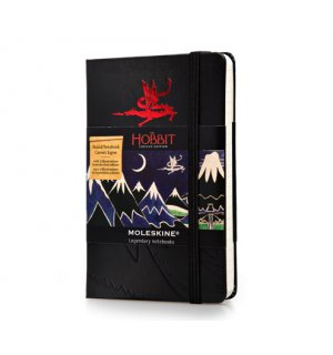 Записная книжка Moleskine Hobbit-2 (в линейку), Pocket, чёрная
