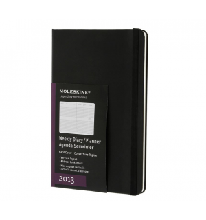 Еженедельник Moleskine Classic (вертикальный, 2013), Large, черный
