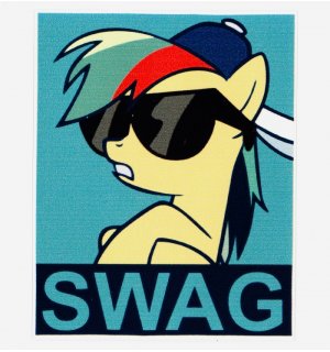 Swag Pony №29. Одиночная наклейка А6