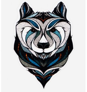 Bear №25. Одиночная наклейка А6