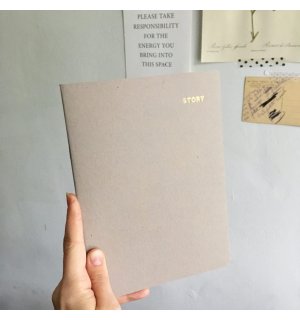 Kraftbook Блокнот на скрепке STORY, А5