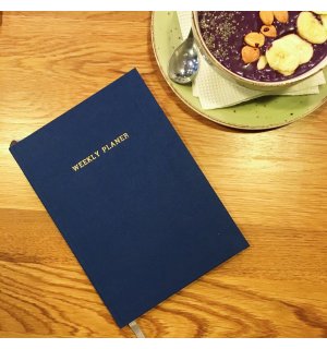 Kraftbook Недатированный планер WEEKLY PLANER синий, А5