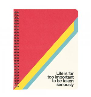 Ogami Quotes Life Wirebound A4