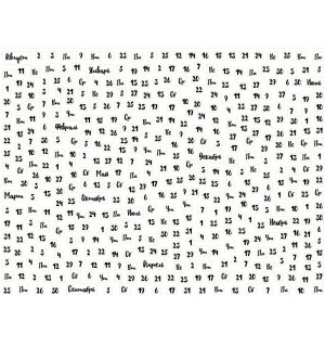 Собери свой календарь на год. Лист виниловых наклеек А4