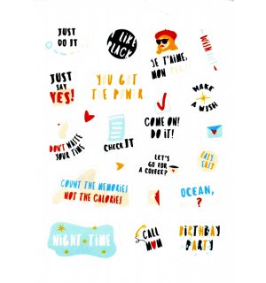 Just Say Yes! Лист виниловых наклеек А6
