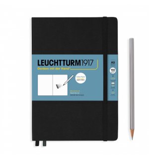 Leuchtturm1917 Medium Sketchbook 150 gsm Black (черный) А5