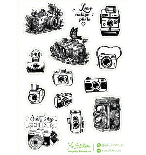 ФотоГрафика. Лист виниловых наклеек А5