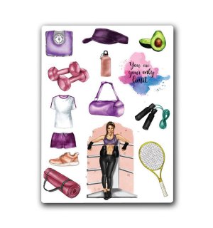 You are your only limit. Лист виниловых наклеек А6