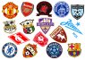 Логотипы футбольных клубов. Лист виниловых наклеек А4