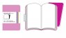 Записная книжка Moleskine Volant (нелинованная, 2 шт.), Pocket, розовая
